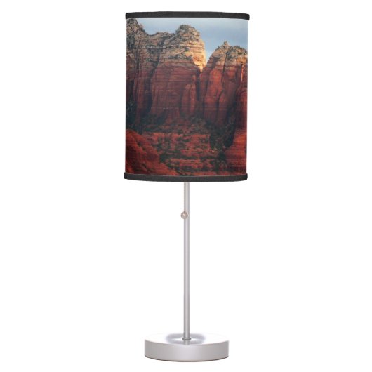 Cloudy Coffee Pot Rock in Sedona Arizona Table Lamp (Front)