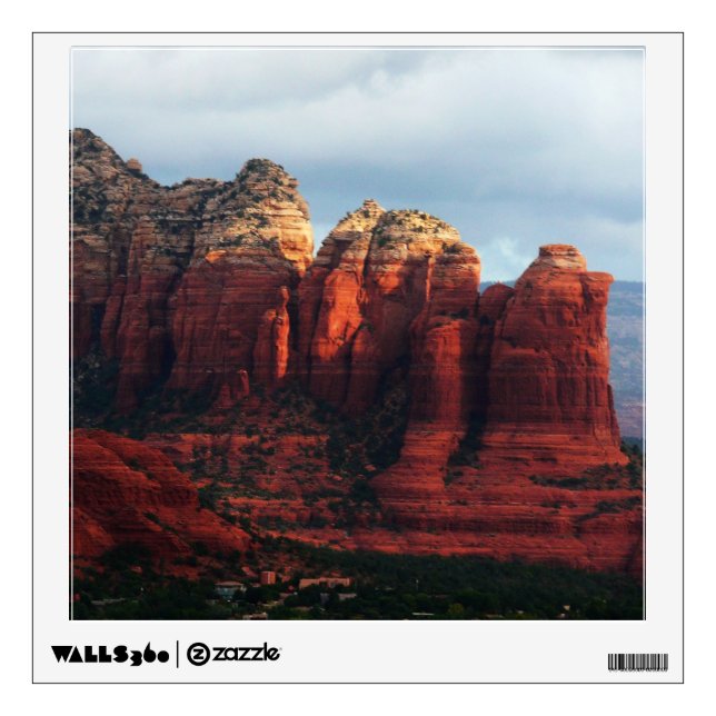 Cloudy Coffee Pot Rock in Sedona Arizona Wall Sticker (Front)