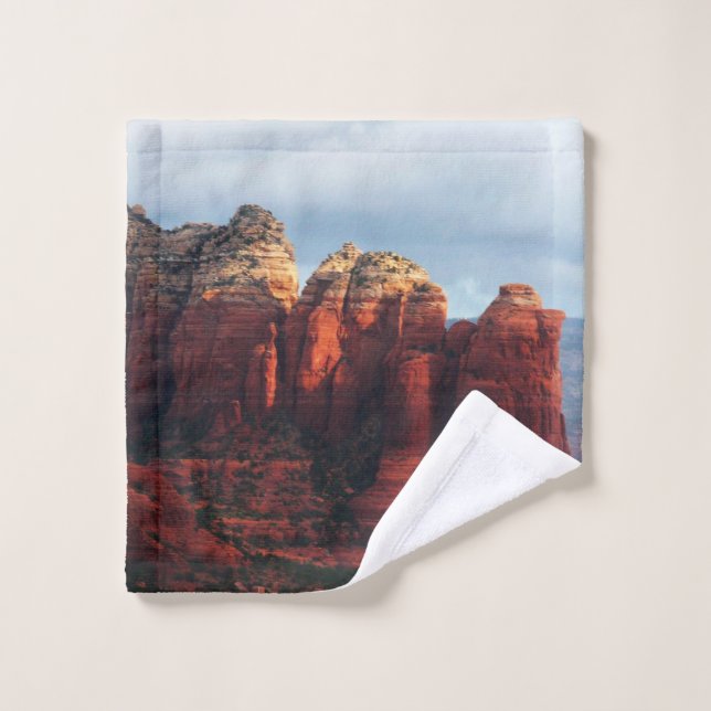 Cloudy Coffee Pot Rock in Sedona Arizona Wash Cloth (Wash Cloth)