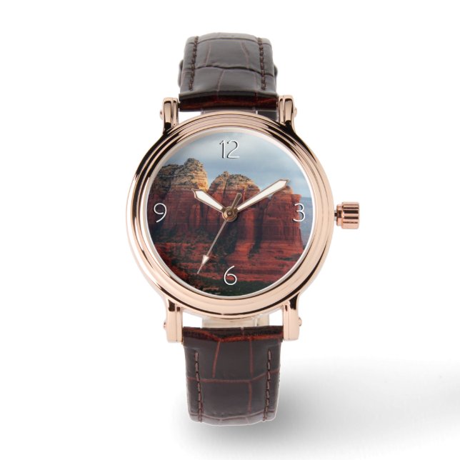 Cloudy Coffee Pot Rock in Sedona Arizona Watch (Front)