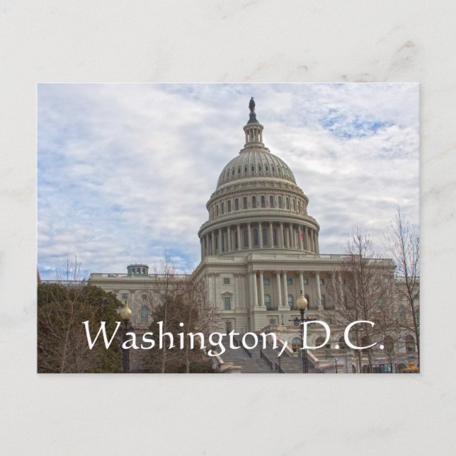 Cloudy day in the Capitol Postcard (Front)