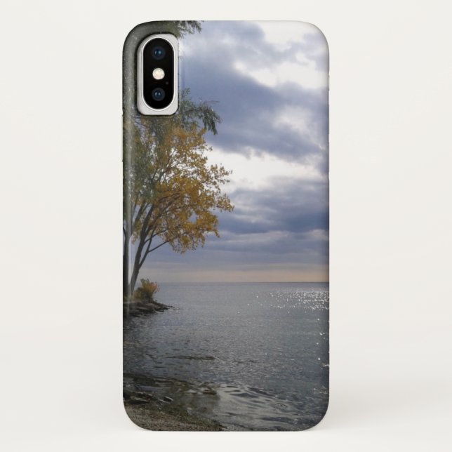 Cloudy Day Lake Ontario Case-Mate iPhone Case (Back)