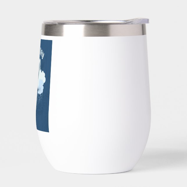 Cloudy Day Thermal Wine Tumbler (Left)