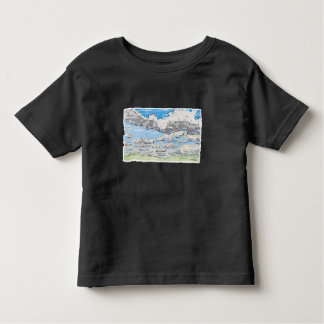 Cloudy day toddler t-shirt