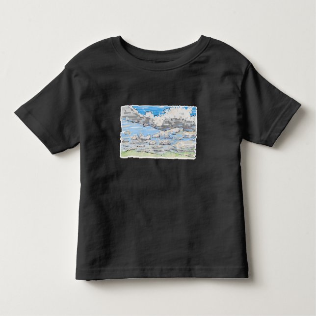 Cloudy day toddler t-shirt (Front)