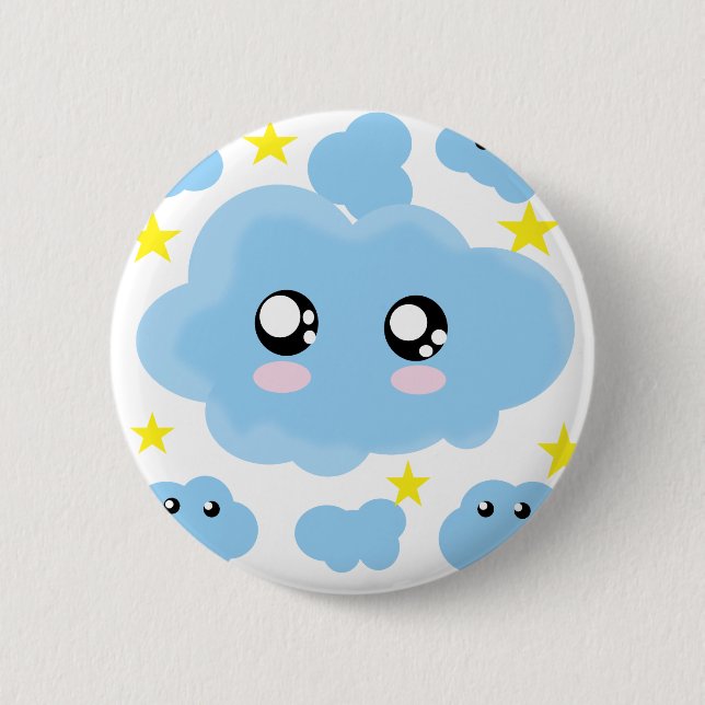 Cloudy dreams button (Front)