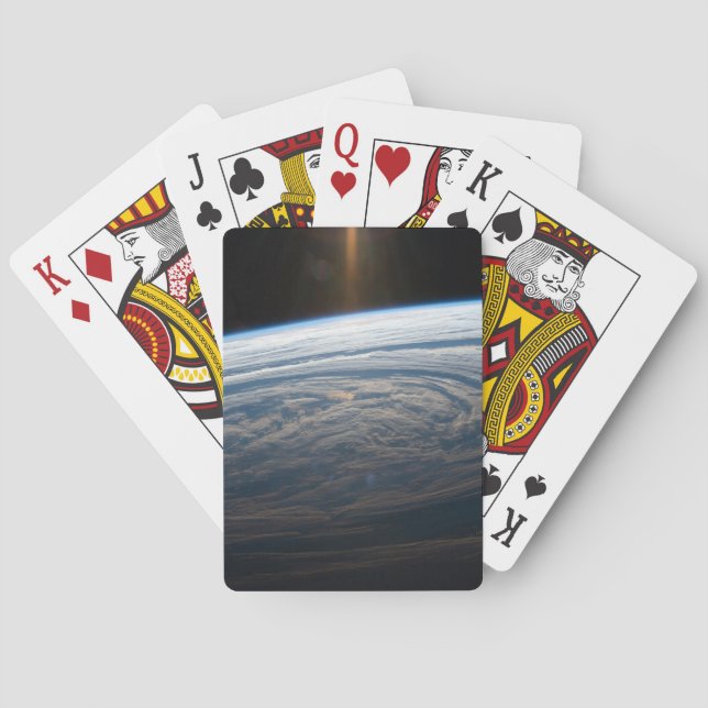 Cloudy Formations In The South Indian Ocean. Poker Cards (Back)