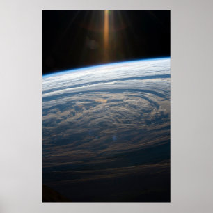 Cloudy Formations In The South Indian Ocean. Poster