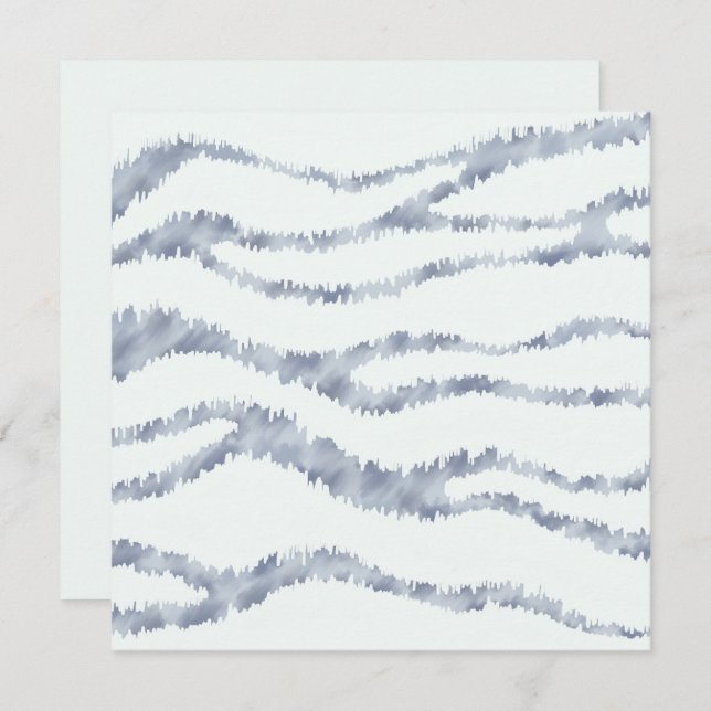 Cloudy Gray Zebra Eraser Scratch Art Card (Front/Back)