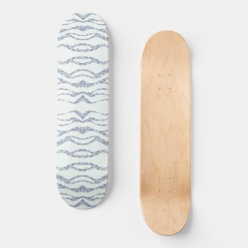 Cloudy Gray Zebra Eraser Scratch Art Skateboard