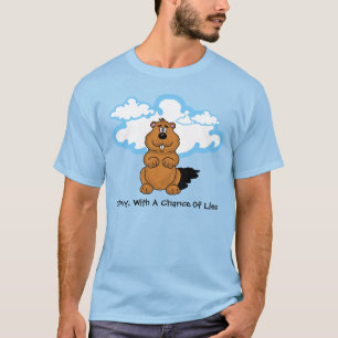 Cloudy Groundhog Day T-shirt