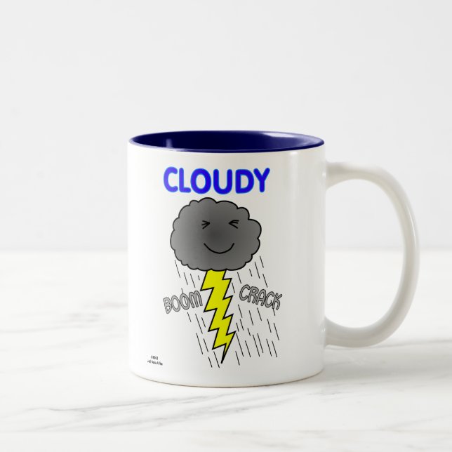 Cloudy in "Lightning" Two-Tone Coffee Mug (Right)