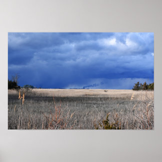 Cloudy Landscape Poster