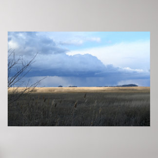 Cloudy Landscape Poster
