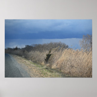 Cloudy Landscape Poster