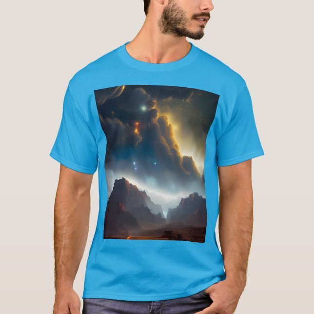 Cloudy Landscape  T-Shirt (Front)