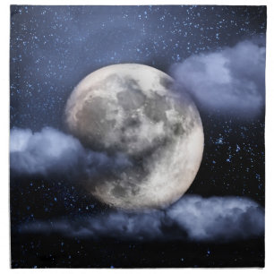 Cloudy Moon Napkin
