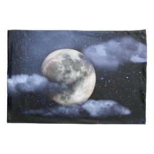 Cloudy Moon Pillowcase
