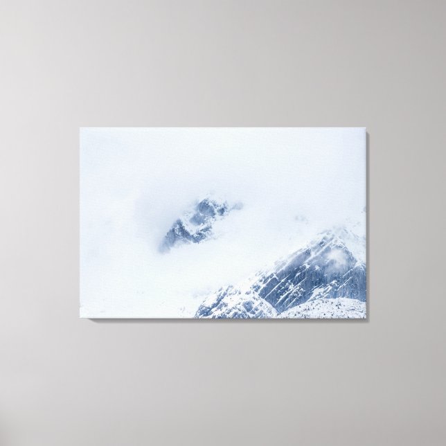 Cloudy mountains canvas print (Front)