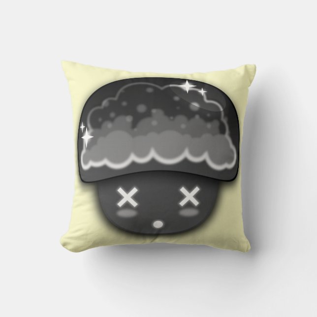 Cloudy Mushroom Throw Pillow Home Decor (Front)
