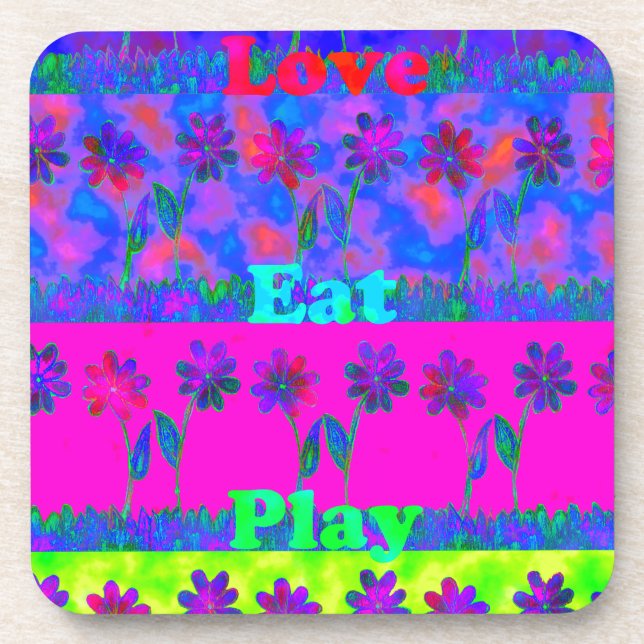 Cloudy Nice Day Better Night.png Beverage Coaster (Front)
