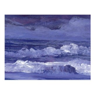 Cloudy Night Sea - CricketDiane Ocean Art