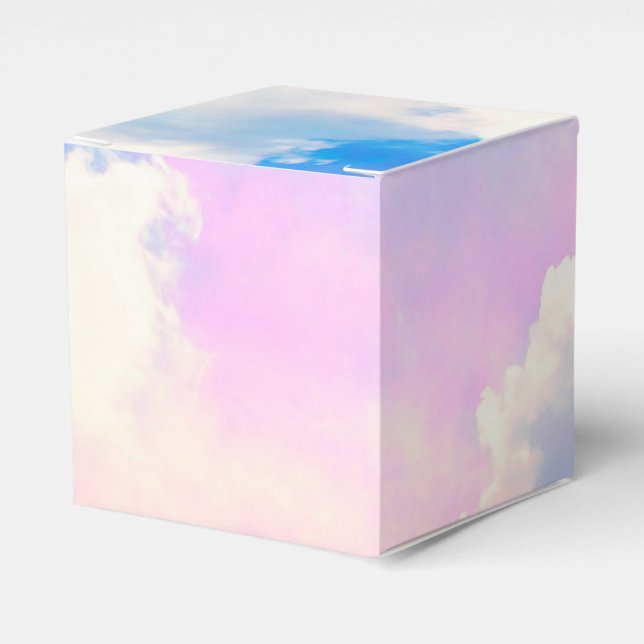 Cloudy Pastel Sky 1 Favor Boxes (Front Side)