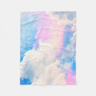 Cloudy Pastel Sky 1 Fleece Blanket