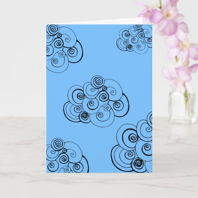 Cloudy Skies Card (Orchid)