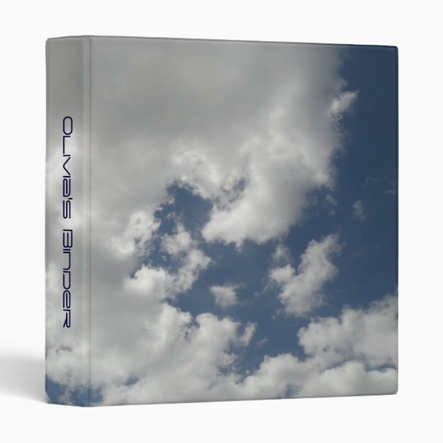 Cloudy Skies Custom Binder (Front/Spine)