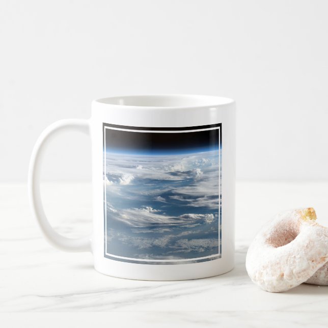 Cloudy Skies Over Sudan Coffee Mug (With Donut)