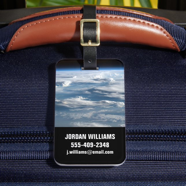 Cloudy Skies Over Sudan Luggage Tag (Front Insitu 2)