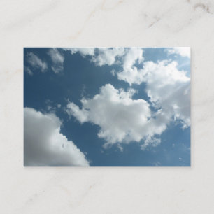 Cloudy Sky Abstract Photography Business Card