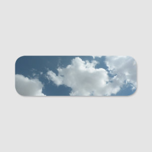 Cloudy Sky Abstract Photography Name Tag