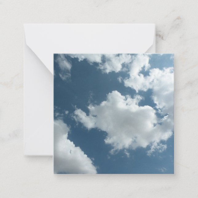 Cloudy Sky Abstract Photography Note Card (Front)