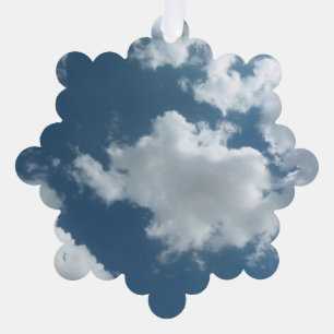 Cloudy Sky Abstract Photography Ornament Card