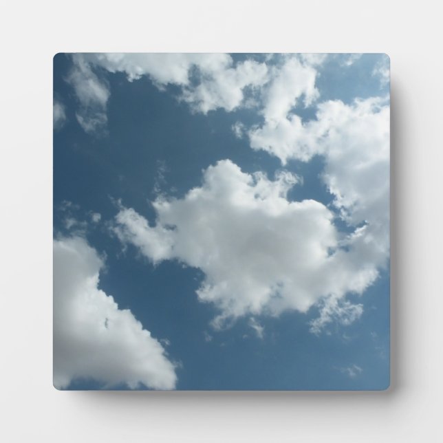 Cloudy Sky Abstract Photography Plaque (Front)