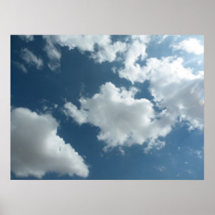 Cloudy Sky Abstract Photography Poster