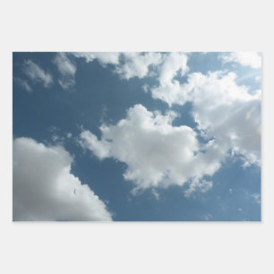 Cloudy Sky Abstract Photography Wrapping Paper Sheets