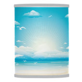 Cloudy Sky and Seagulls Over the Sea Lamp Shade (Right)
