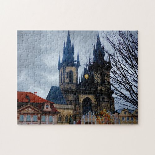 Cloudy Sky at Old Town Square Prague Jigsaw Puzzle