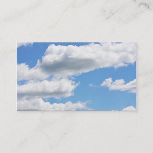 Customizable Cloudy Sky Business Cards