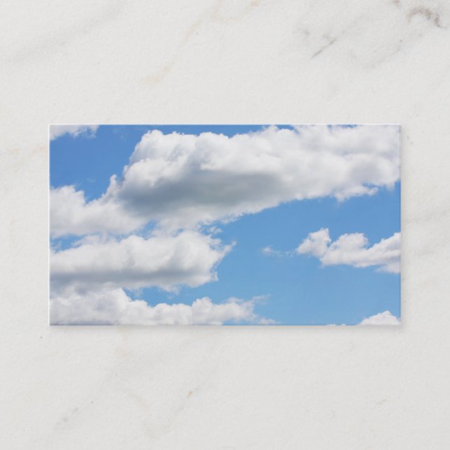 Cloudy Sky Business Cards (Front)