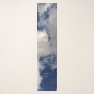 Cloudy Sky chiffon scarf