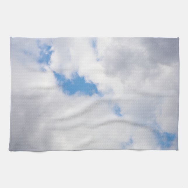 Cloudy sky kitchen towel (Horizontal)