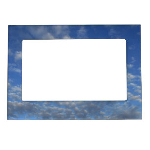 Cloudy sky magnetic picture frame