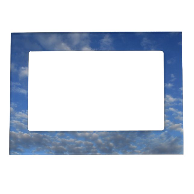 Cloudy sky magnetic picture frame (Front)