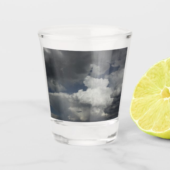 Cloudy Sky Shot Glass (Front)