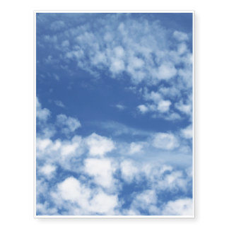 Cloudy Sky Temporary Tattoos