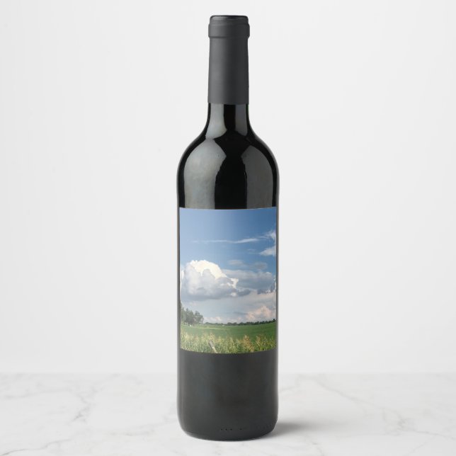 Cloudy Sky Wine Label (Front)